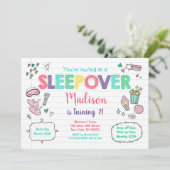 Invitation Jour d'anniversaire de la fête du bois d'oeuvre mi (Debout devant)