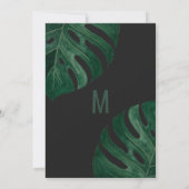 Invitation Jour d'anniversaire de la feuille d'or de fromage  (Dos)