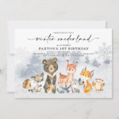 Invitation Jour d'anniversaire de la forêt forestière de l'ar (Devant)