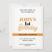 Invitation Jour d'anniversaire de la jungle moderne de Tigre  (Dos)