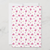 Invitation Jour d'anniversaire de la mignonne fille rose Drag (Dos)