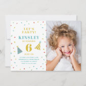 Invitation Jour d'anniversaire de la photo pour enfants (Devant)