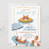 Invitation Jour d'anniversaire de la poule de chien (Devant)