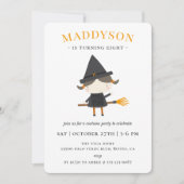 Invitation Jour d'anniversaire de la sorcière mignonne (Devant)