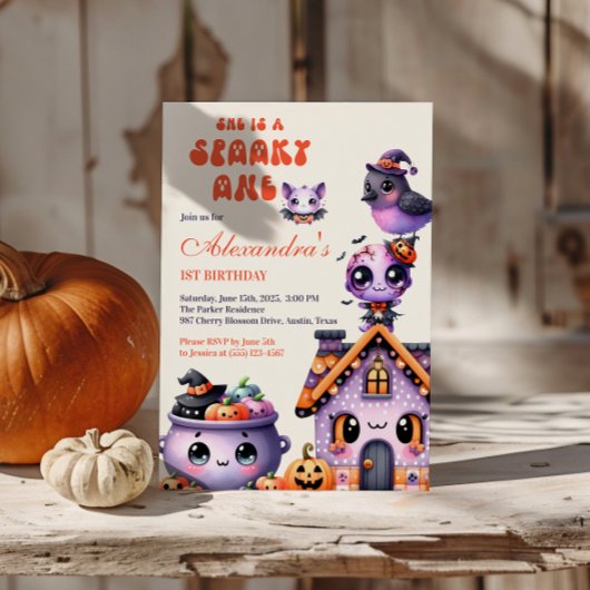 Invitation Jour d'anniversaire de l'Halloween