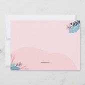 Invitation Jour d'anniversaire de l'ours polaire d'hiver (Dos)