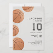 Invitation Jour d'anniversaire du basket-ball féminin moderne (Devant)