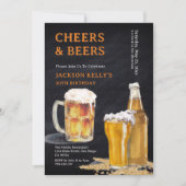 Invitation Jour d'anniversaire du tableau noir moderne (Devant)