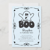 Invitation Jour d'anniversaire d'un fantôme Boo (Devant)