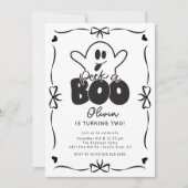 Invitation Jour d'anniversaire d'un fantôme Boo (Devant)