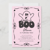 Invitation Jour d'anniversaire d'un fantôme Boo (Devant)