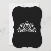 Invitation Jour d'anniversaire minimaliste blanc (Dos)