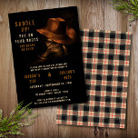 Invitation Jour d'Anniversaire Pays Western Cowboy Casquette<br><div class="desc">Double Celebration Pays Western Cowboy Casquette Boots Joint Birthday Party Invitation Invitation Téléchargeable Instant Digital Télécharger dispose d'une paire de bottes en cuir cowboy avec casquette et vos informations d'invitation d'anniversaire conjointe personnalisée ci-dessous pour deux personnes. Conçu par Evco Studio www.zazzle.com/store/evcostudio</div>
