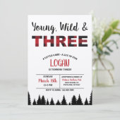 Invitation Jour D'Anniversaire Plaid Young Wild &  (Debout devant)