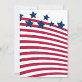 Invitation Jour de barbecue de la fête des morts drapeau amér (Dos)