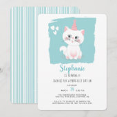 Invitation Jour de chat parfait Anniversaire (Devant / Derrière)