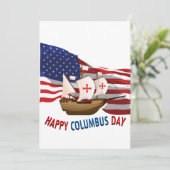 Invitation Jour de Colomb L'immigration illégale a commencé e (Debout devant)