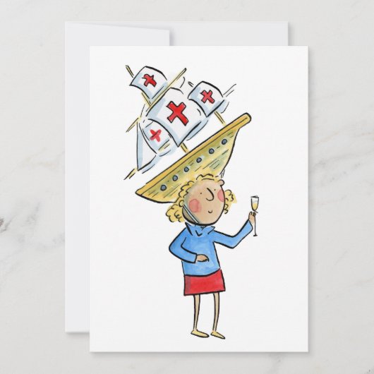 Invitation Jour de Columbus (Devant)