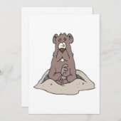 Invitation Jour de Groundhog (Devant / Derrière)