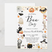 Invitation Jour de la Botte N'IMPORTE QUEL ÂGE Halloween Anni (Devant / Derrière)