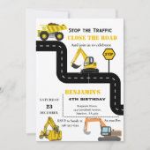 Invitation Jour de la construction de camions à vide (Devant)