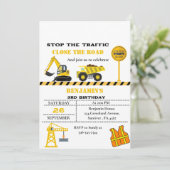 Invitation Jour de la construction de camions à vide (Debout devant)