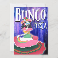 Jour de la fête de Bunco Fiesta du squelette mort