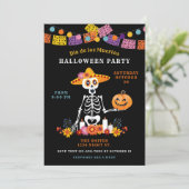 Invitation Jour de la fête des morts d'Halloween (Debout devant)