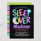 Invitation Jour de la fête du pyjama (Devant / Derrière)