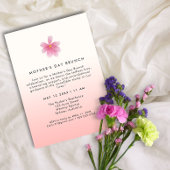 Invitation Jour de la mère florale moderne et élégant BRUNCH