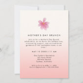 Invitation Jour de la mère florale moderne et élégant BRUNCH (Devant)