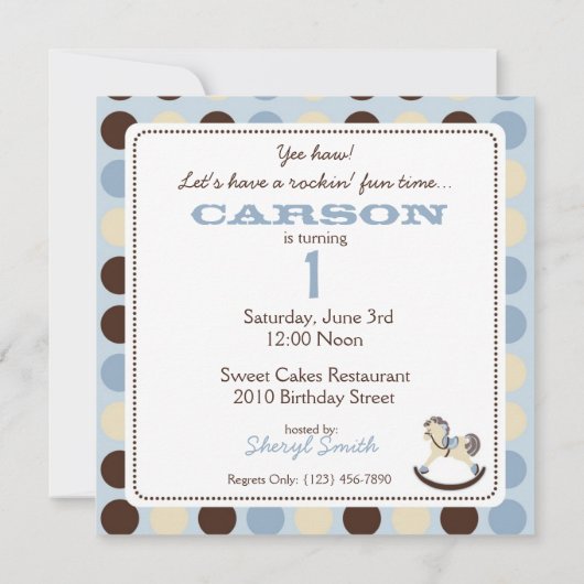 Invitation Jour de la Mort bleue (Dos)