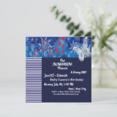 Invitation Jour de la naissance du phlon du drapeau patriotiq (Debout devant)