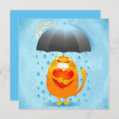 Invitation Jour de la pluie (Devant / Derrière)