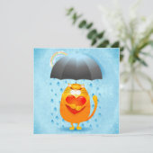 Invitation Jour de la pluie (Debout devant)