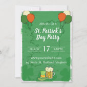 invitation Jour de la Saint Patrick (Devant)