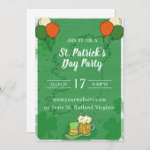 invitation Jour de la Saint Patrick (Devant / Derrière)