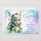 Invitation Jour de la Saint Patrick Baby shower Leprechaun fi (Devant)