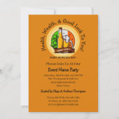 Invitation Jour de la Saint Patrick Beer & Drapeau Modifier l (Devant)