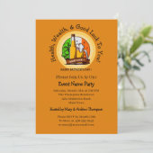 Invitation Jour de la Saint Patrick Beer & Drapeau Modifier l (Debout devant)