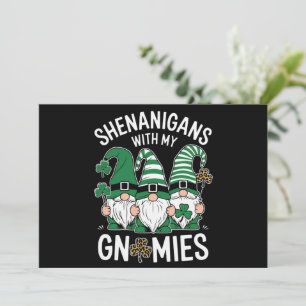 Invitation Jour de la Saint Patrick Lucky Shamrock Leopard Gn