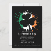Invitation Jour de la Saint Patrick Shamrocks Et Shenanigans  (Devant)