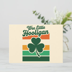 Invitation Jour de la Saint Patrick Wee Little Hooligan Drôle