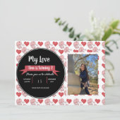 Invitation Jour de la Saint-Valentin Gnome Doodle Enfants Fêt (Debout devant)