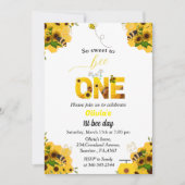 Invitation Jour de l'abeille, thème de l'abeille de premier a (Devant)