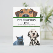Invitation Jour de l'adoption des animaux (Debout devant)