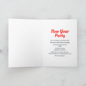 Invitation Jour de l'An Mid-Century Style moderne (Intérieur)