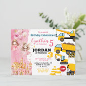 Invitation Jour de l'anniversaire conjoint de la princesse so (Debout devant)