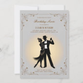Invitation Jour de l'anniversaire de Gatsby Roaring 1920 (Devant)