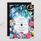 Invitation Jour de l'anniversaire de la canyland (Devant / Derrière)